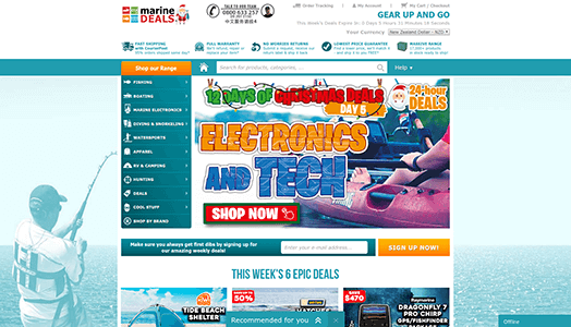 Marine-Deals website
